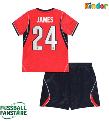 England Reece James #24 Replik Auswärtstrikot Kinder WM 2026 Kurzarm (+ Kurze Hosen)